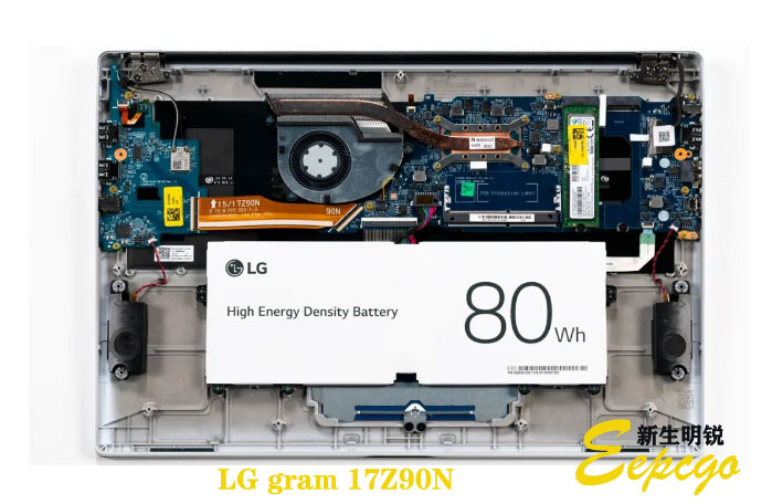 LG gram 17Z90N开机+笔记本电池图