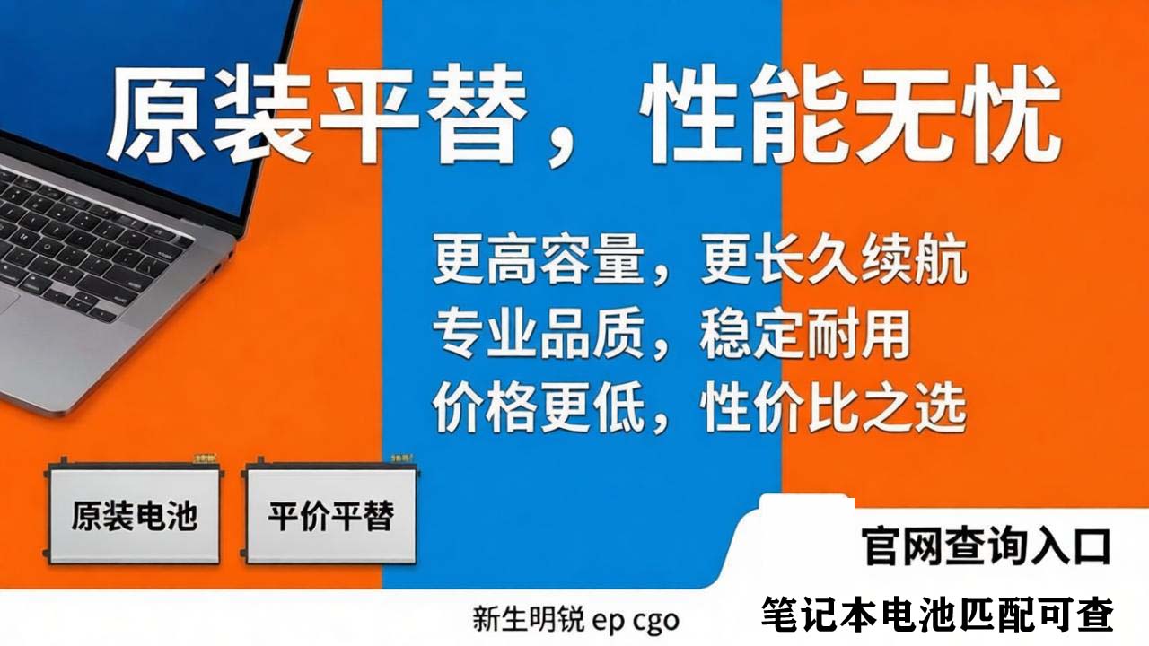 告别原装焦虑！新生明锐笔记本电池成第三方新宠
