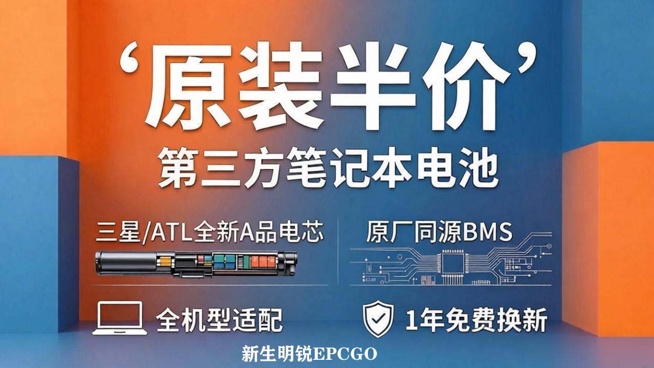 旧电脑满血复活！EPCGO 平替笔记本电池，不到半价找回新机续航